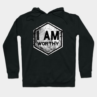 I AM Worthy - Affirmation - White Hoodie